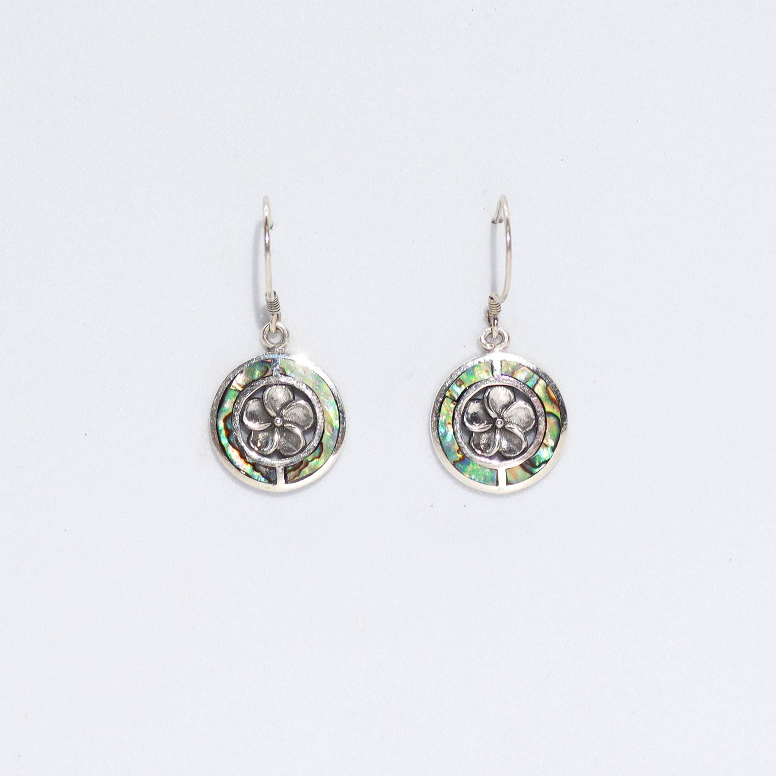 Pendientes de Concha y Plata - Frangipani - Abalón - Imagen 2