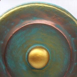 Gong de Meditación Mediano con Soporte - 50cm - Verde