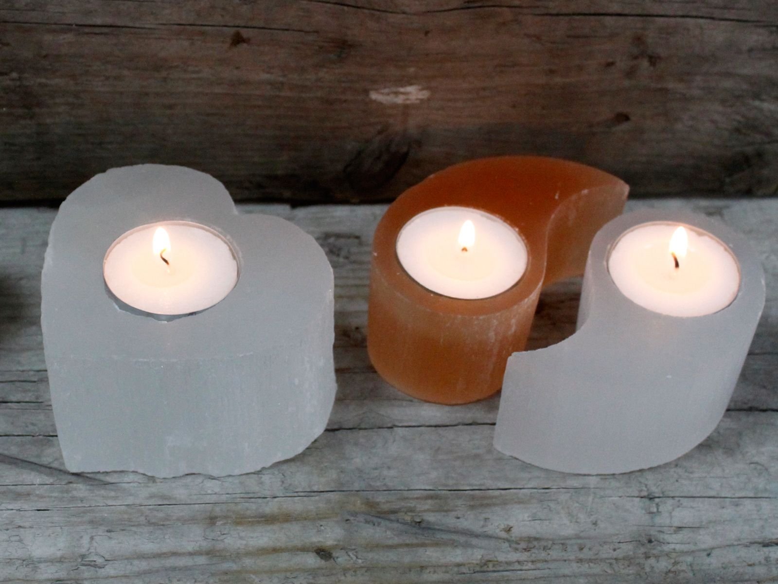 Candelabro Selenita Yin Yang - Imagen 4