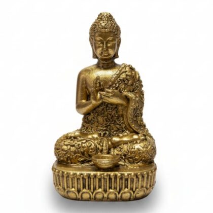 Dioses en miniatura de latón - Buda (110 g) - 7,6 cm.