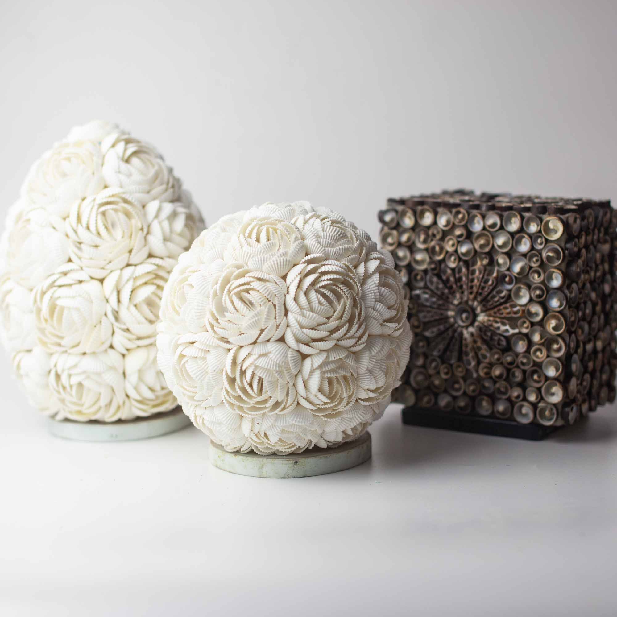 Lámpara Boho Sea Shell - Rosa Ovalada - 20cm - Imagen 3
