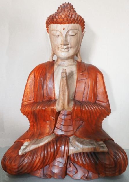 Estatua de Buda Tallada a Mano- 60cm Bienvenido - Imagen 4