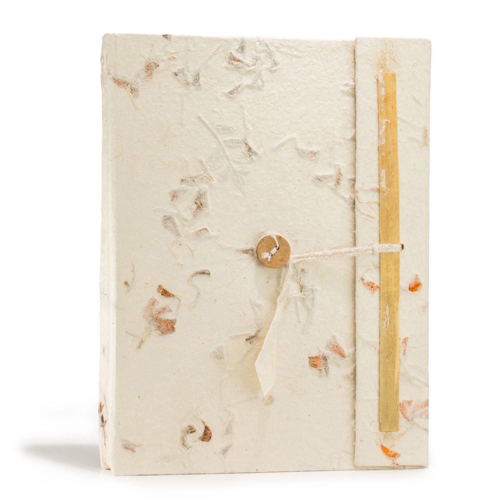 Cuaderno de flores mixtas de Lokta grande (21x15cm) - 45 hojas - incluye marcador