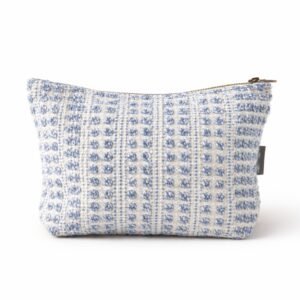 Nomad Sari Indian Jacquard Bolsa de aseo - Indigo Echo