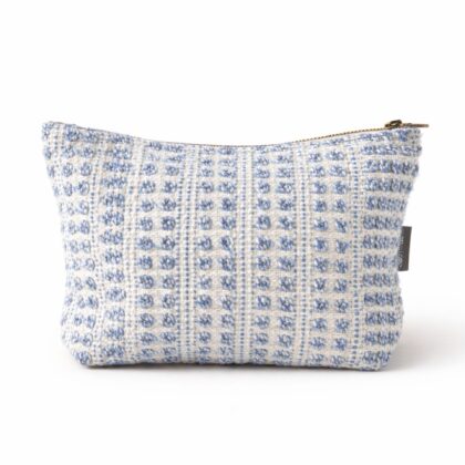 Nomad Sari Indian Jacquard Bolsa de aseo - Indigo Echo