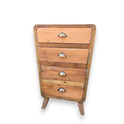Mueble de 4 cajones - Madera reciclada