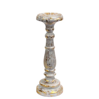Candelabro mediano - oro blanco