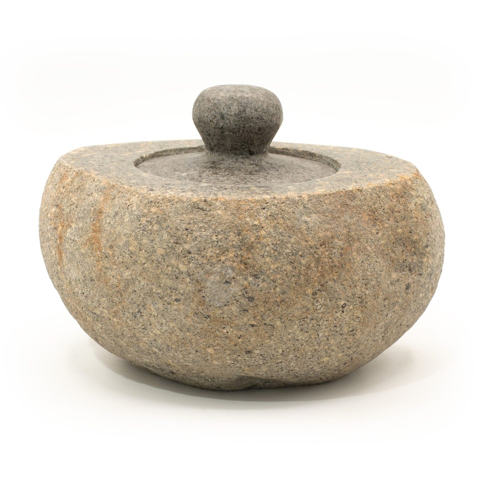 Maceta de piedra de río natural para enraizamiento - Grande (aprox 15x12cm) - Imagen 8