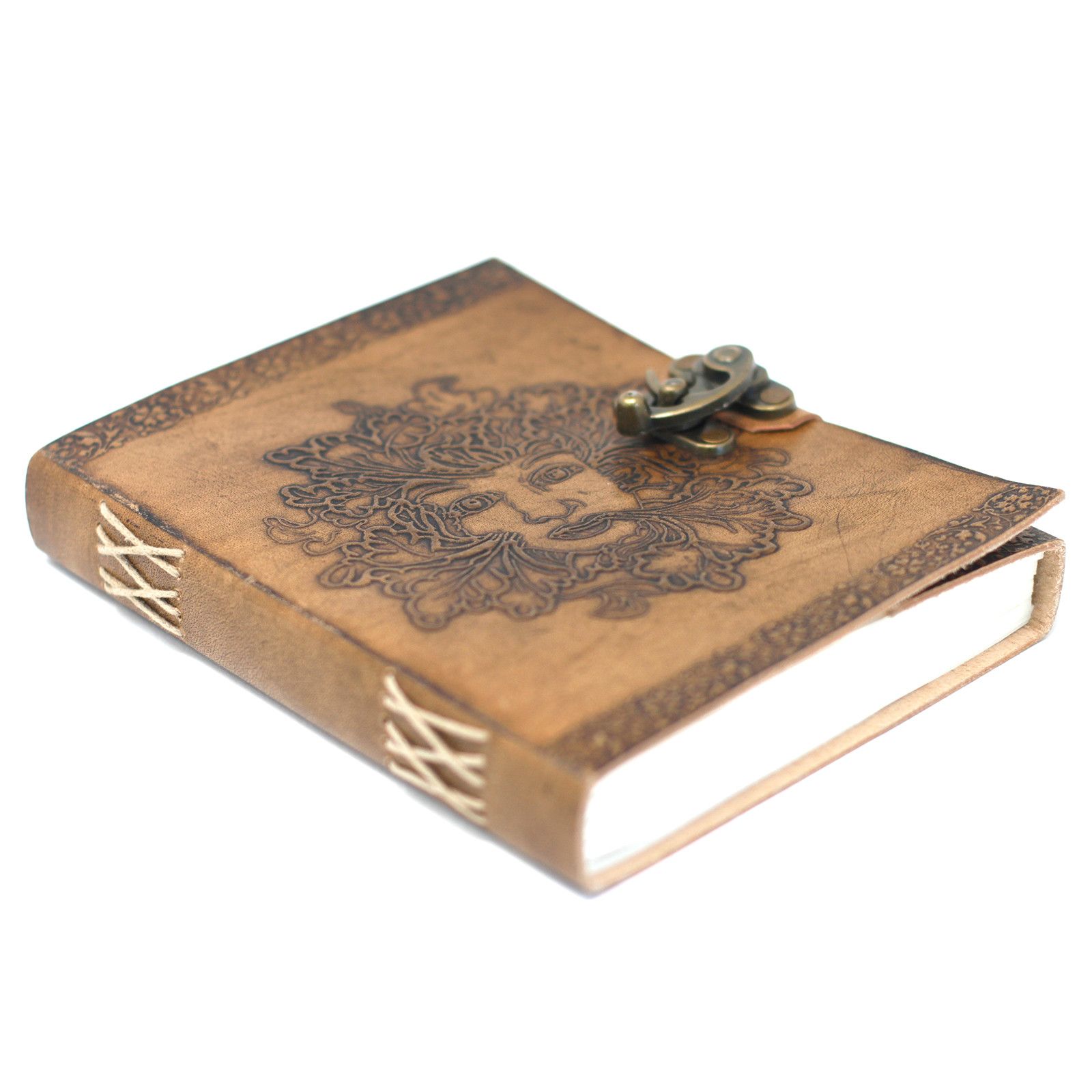 Cuaderno de Cuero del Hombre Verde 20x15 cm. - Imagen 2