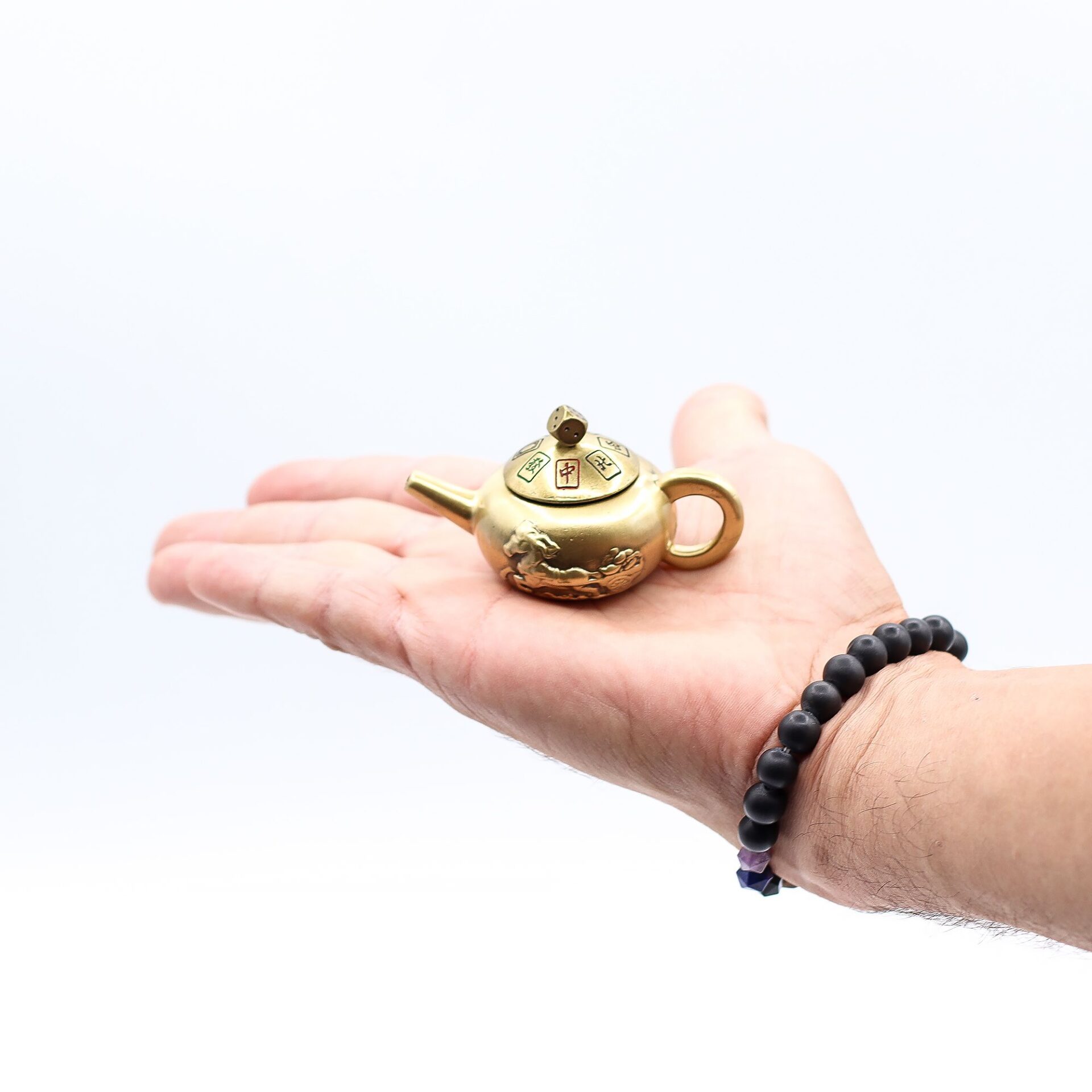 Tetera de la suerte con giro de dados - Fortuna del Feng Shui - Imagen 2