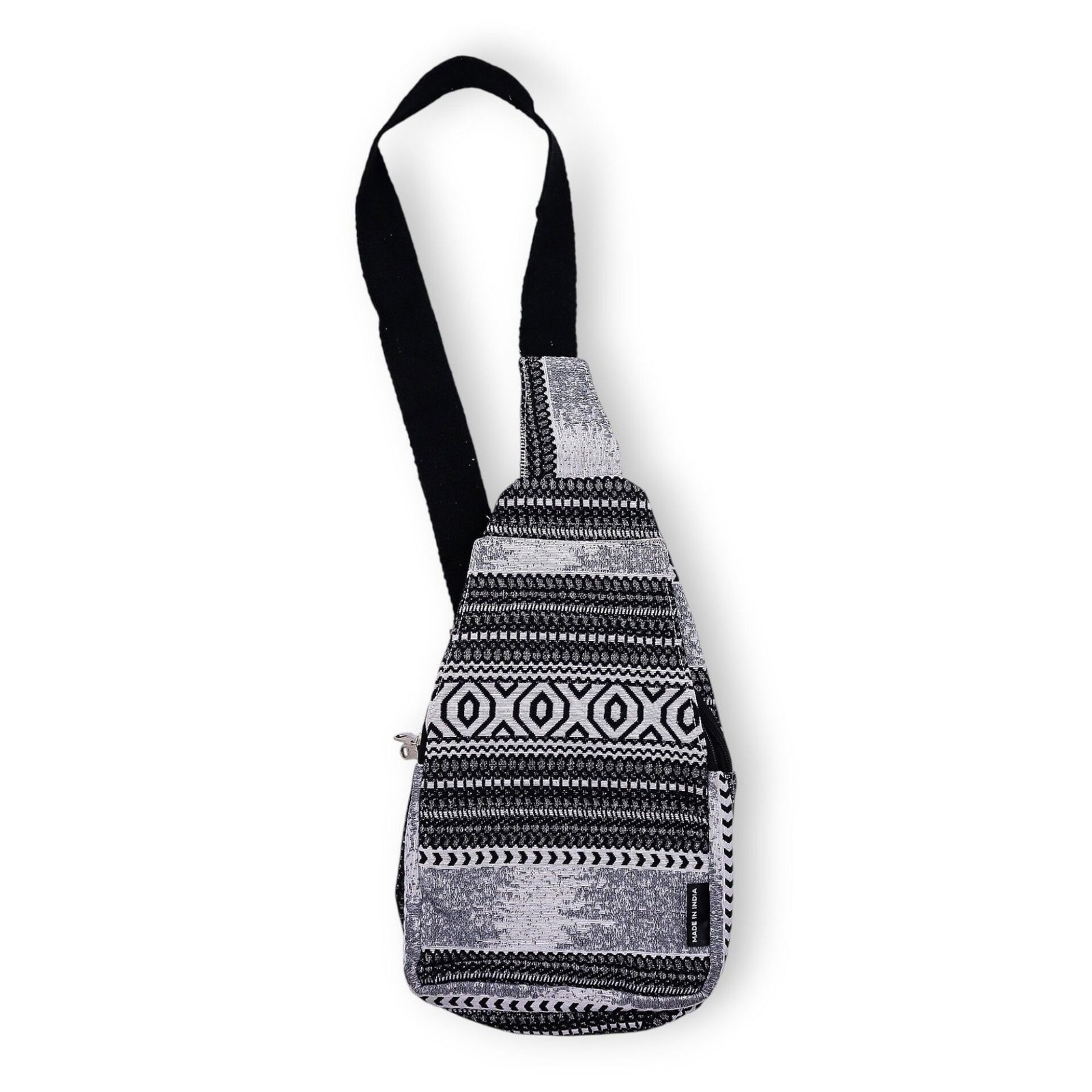 Bolso bandolera de Jacquard Natural - Caravana Urbana