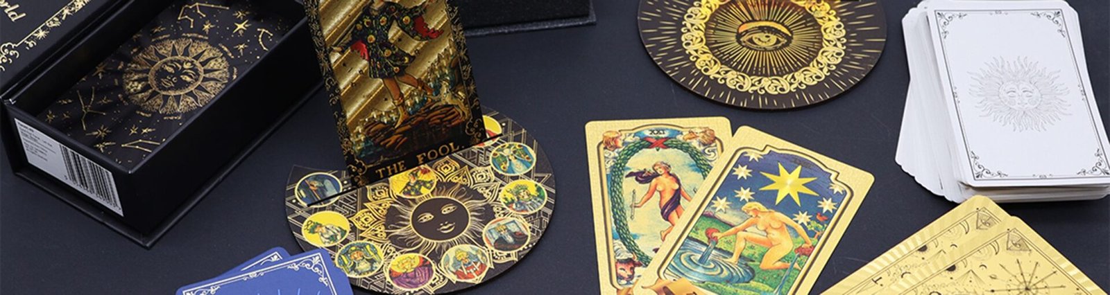 Set de cartas del tarot en caja de regalo rosa con lámina rubí - con folleto - Imagen 5
