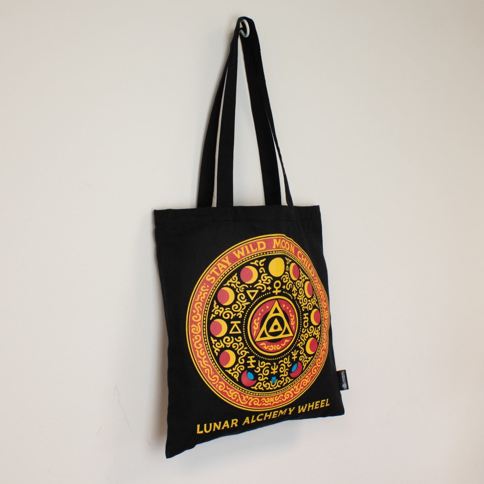 Bolso Tote Icónico Clásico - Luna Alchemy Wheel - Negro 6 oz - Imagen 3