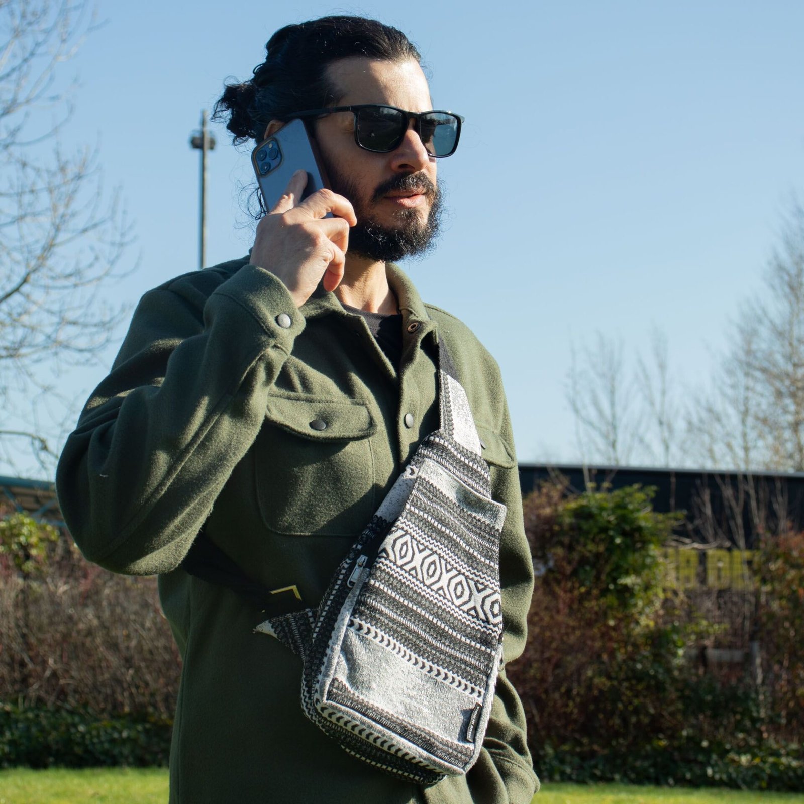 Bolso bandolera de Jacquard Natural - Caravana Urbana - Imagen 8