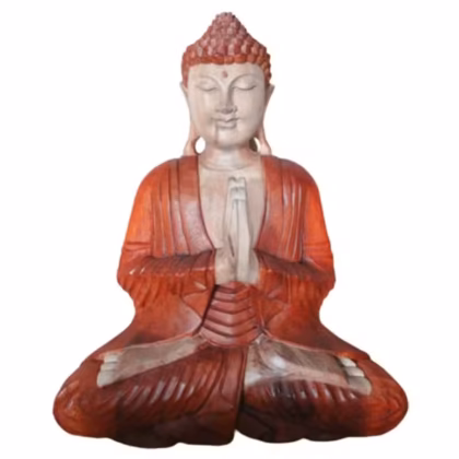 Estatua de Buda Tallada a Mano- 40 cm Bienvenido