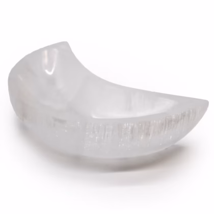 Cuenco de luna selenita - 15cm