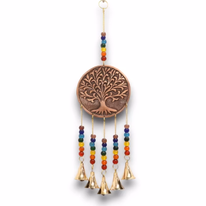 Campanas Indias - Arbol de la Vida Mediano - Chakra 5 Campanas - 10x36cm