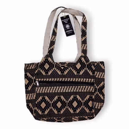 Bolso Jacquard Natural– Telar del Desierto – Bolsa Musa Viajera