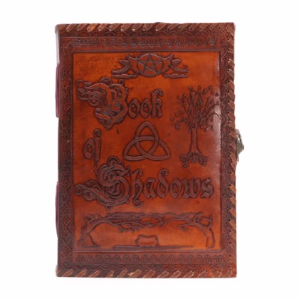 Cuaderno Grande de las Sombras - Marrón con Bordes Desgastados 25 x 18 cm.