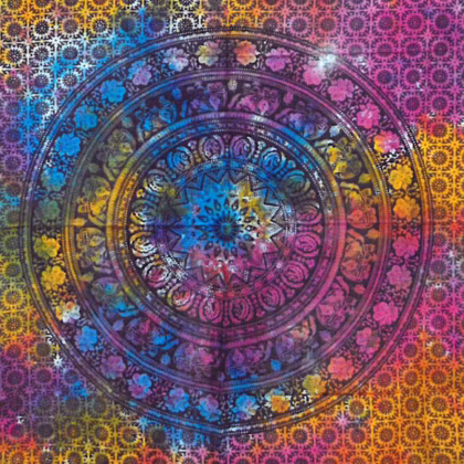Tapiz de algodón - elefante mandala 112x78 cm.