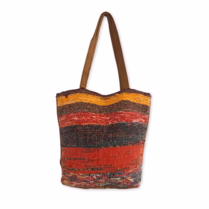 Bolso Grande de Tapetes Reciclados - Atardecer