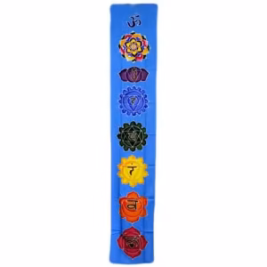 Banner vertical Chakra - celeste 183x35 cm.