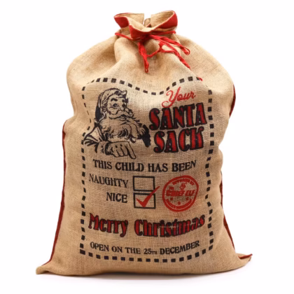 Sacos de yute Santa Claus - ¡Este niño ha sido... bueno!