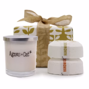 Set de Regalo: Bombas de baño de Clementina; Mor. Roll + Vela de Cítricos frescos