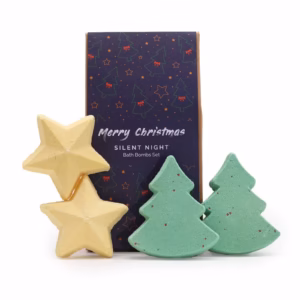 Pack de Regalo de Bombas de Baño Navideñas de Noche de Paz
