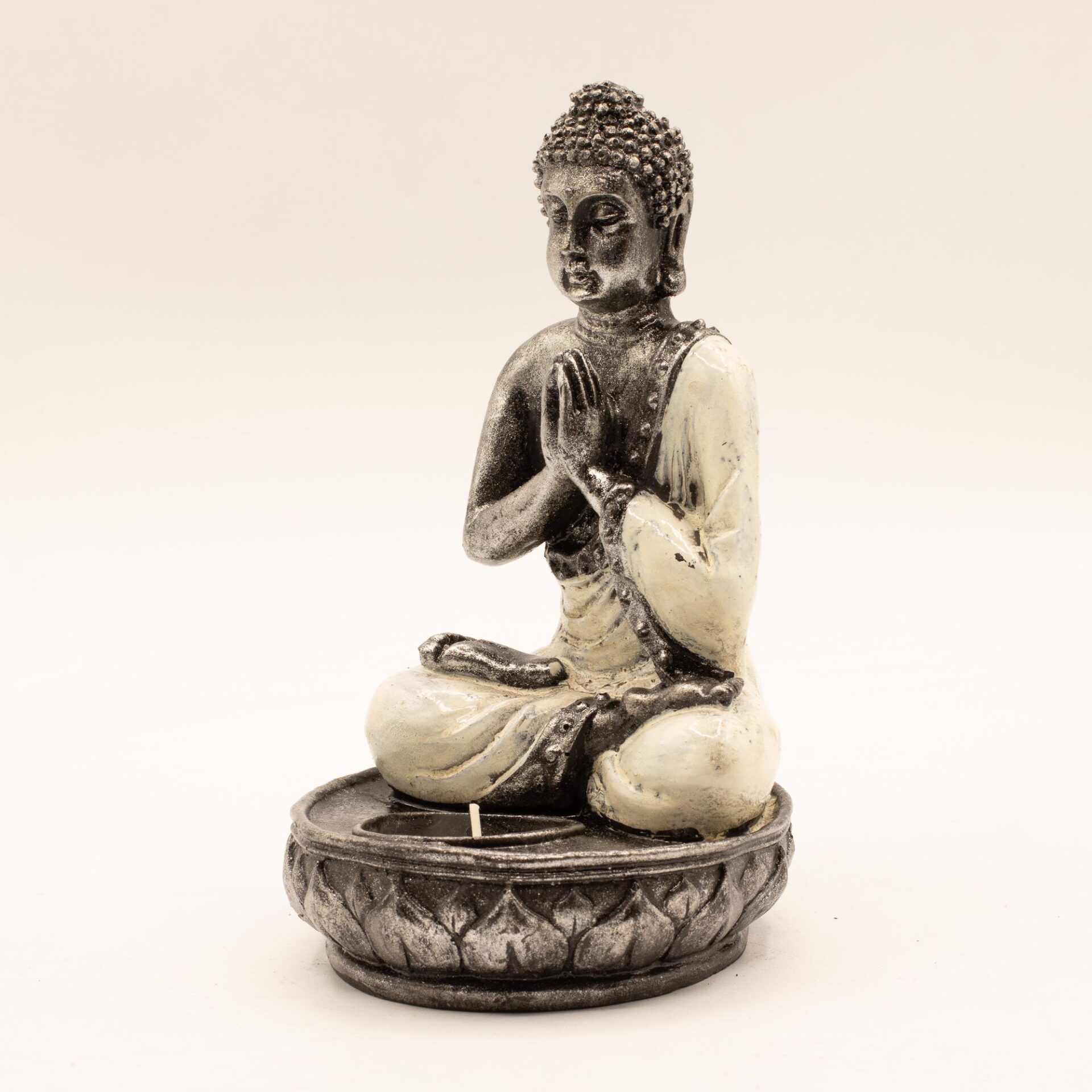 Buddha Porta Vela- Blanco - Imagen 2