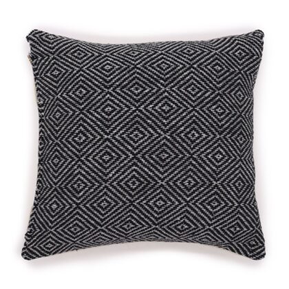 Funda de Cojín Clásico - Laberinto Negro - 40x40cm