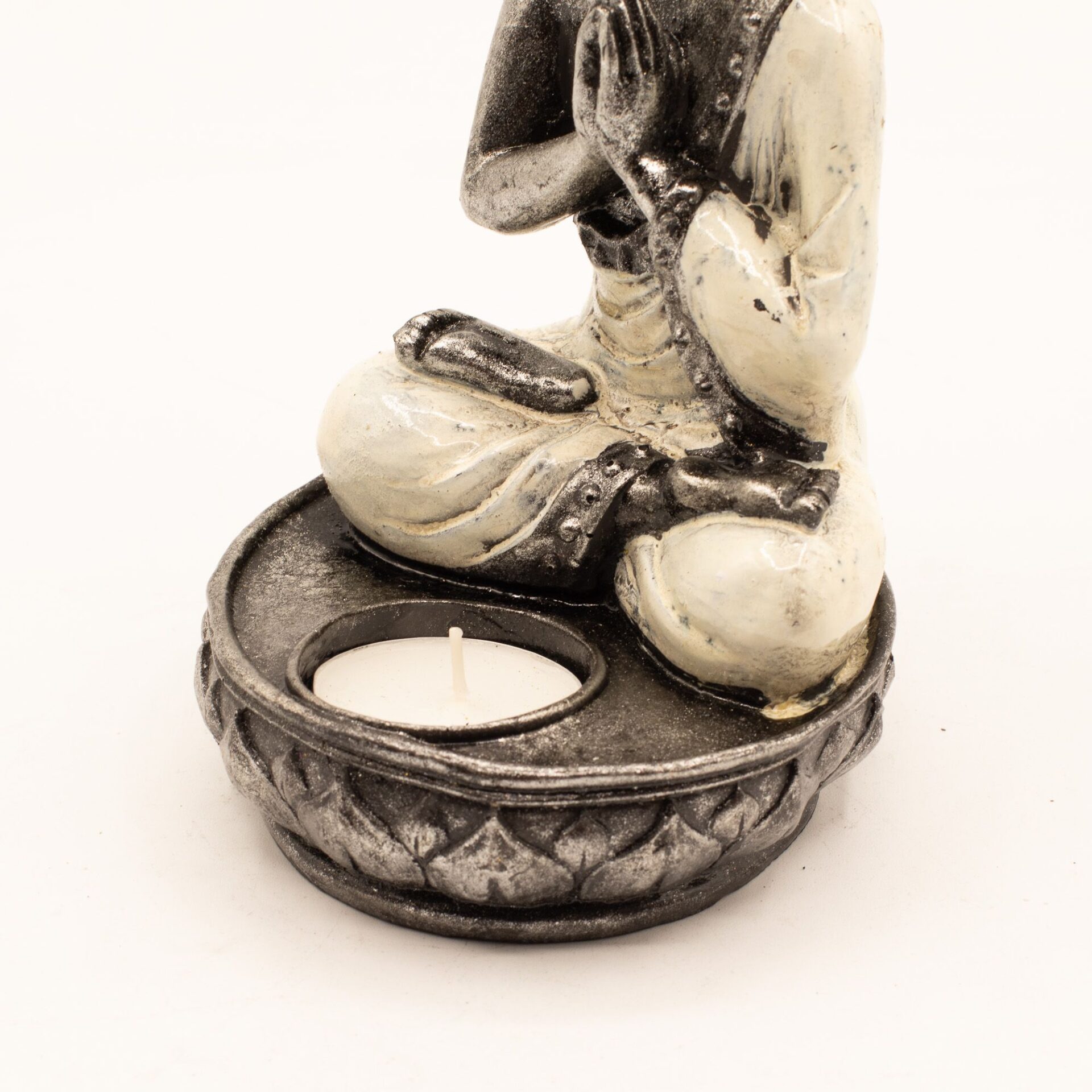Buddha Porta Vela- Blanco - Imagen 4
