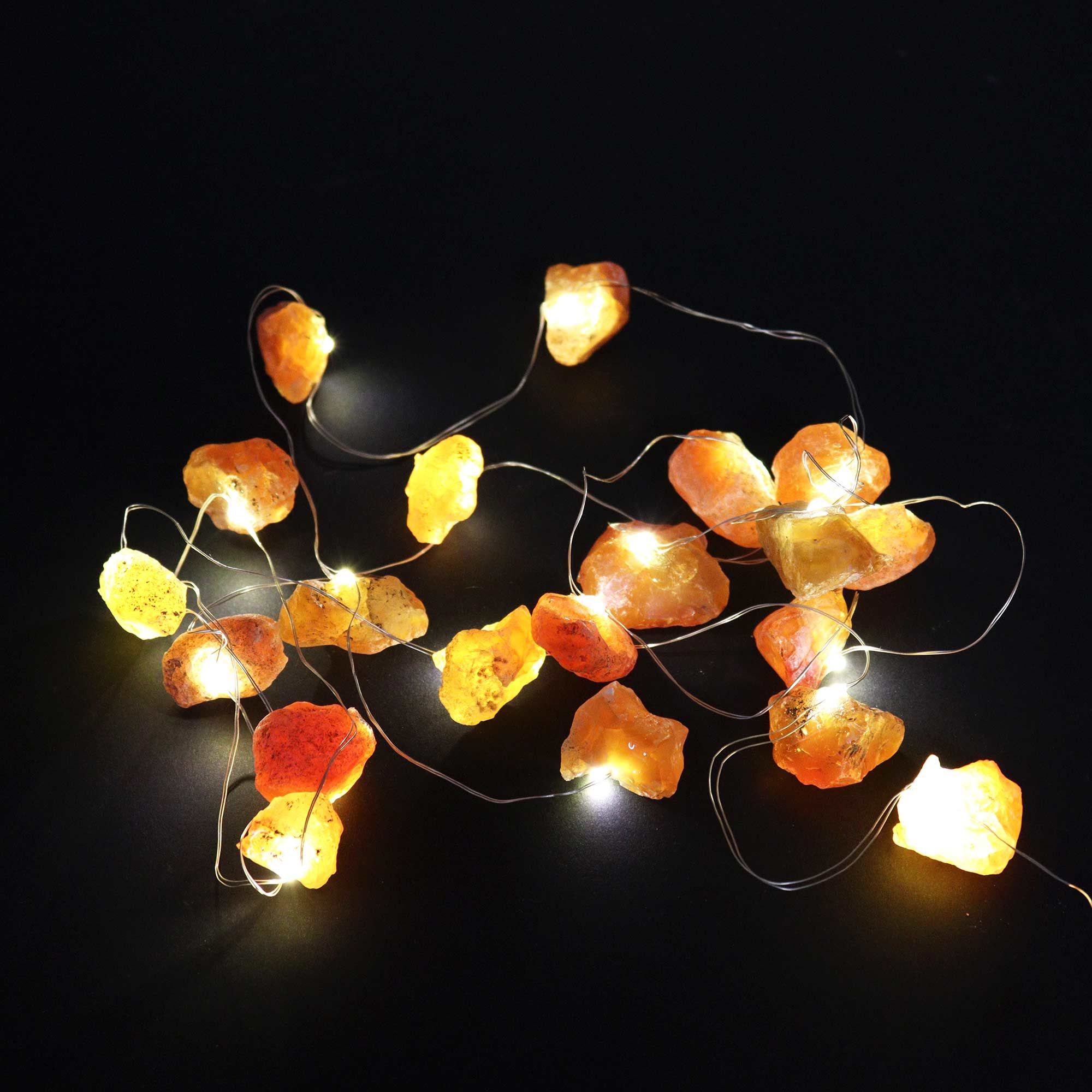 Luces de Encanto de Piedra Preciosa - Jade Naranja - Imagen 3
