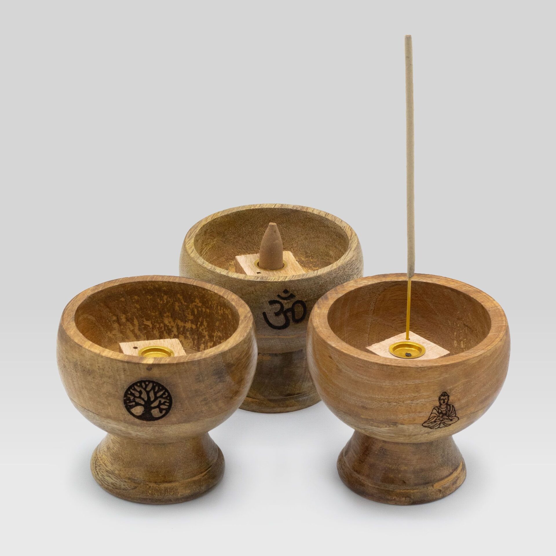 Portaincienso Cuenco Ritual Grande 11x6.cm - Om - Imagen 4