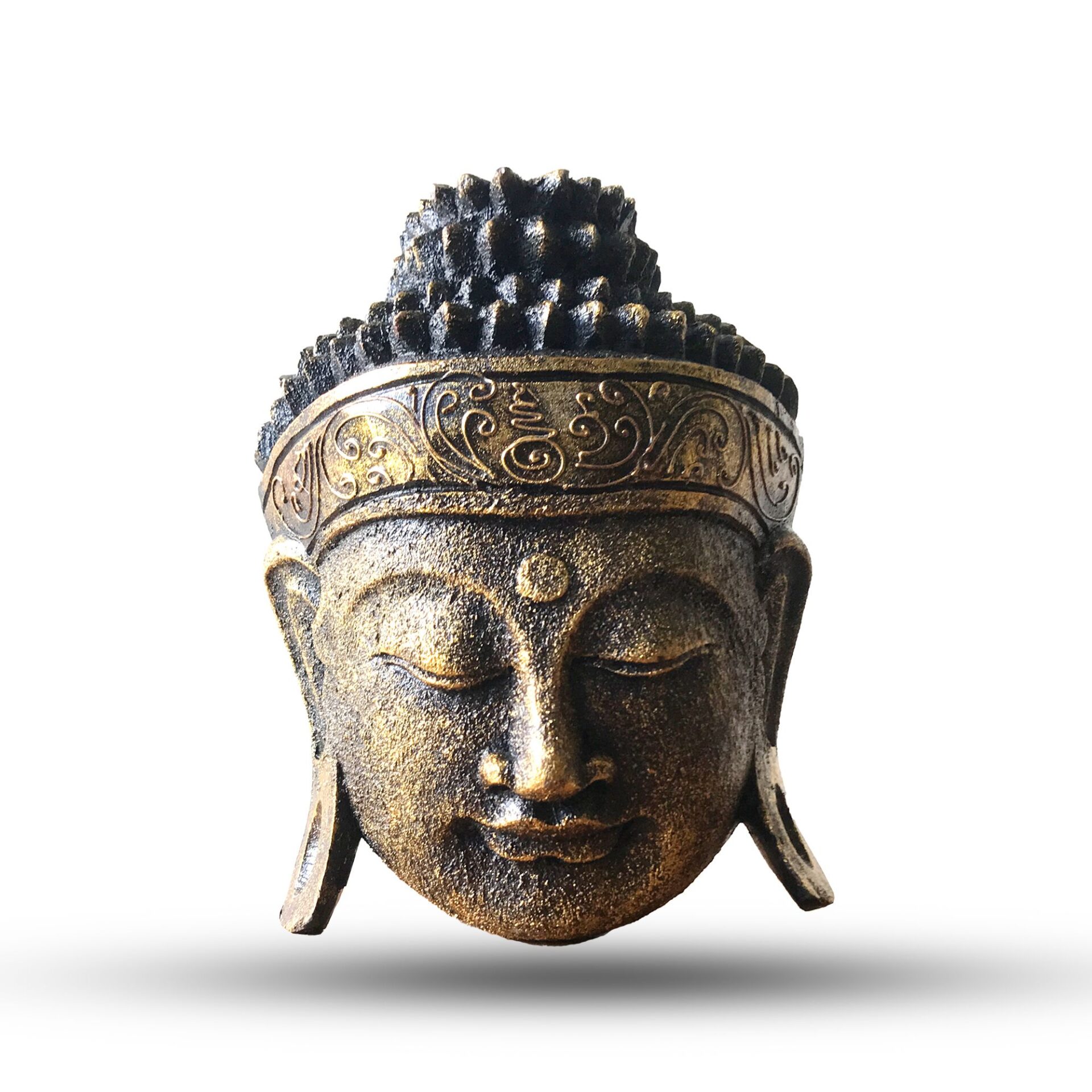 Cabeza de Buda - 25cm - Oro Brillante