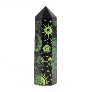 Puntas de Obsidiana Negra - Historia Mística - Verde