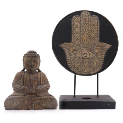 Set Feng Shui Buda - Hamsa - Gris