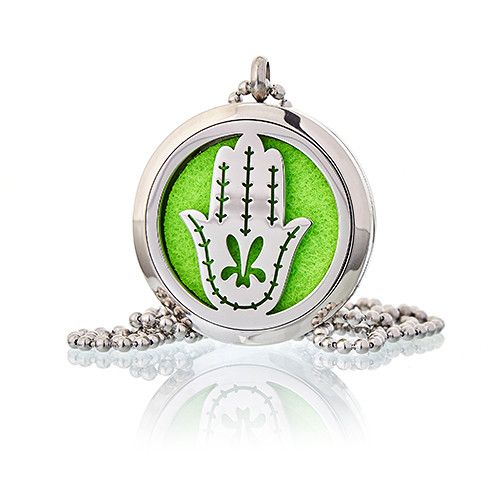 Collar difusor de aromaterapia - Mano de Fatima 30mm