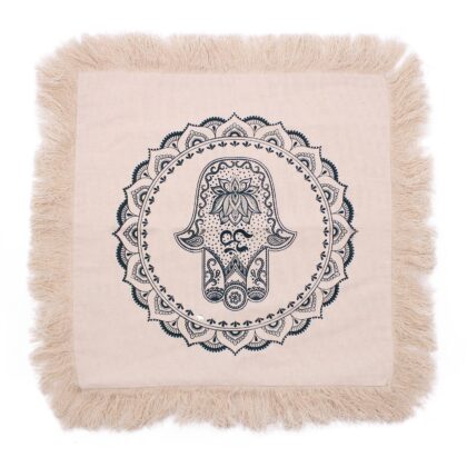 Cojín Hamsa Mandala - 45x45cm - verde