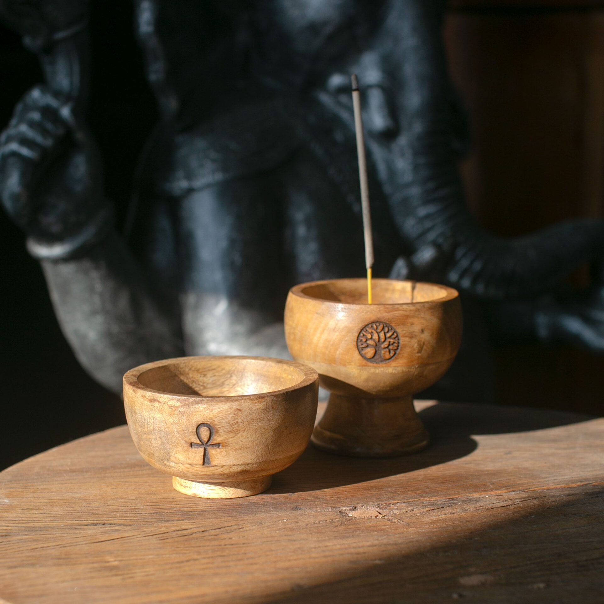 Portaincienso Cuenco Ritual Grande 11x6.cm - Om - Imagen 3