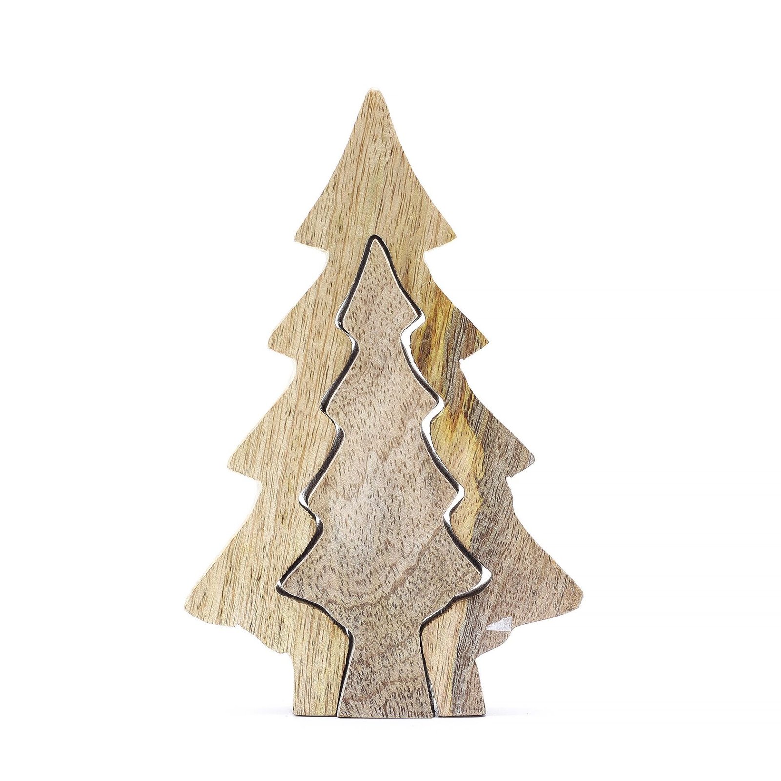 Perdido en el Bosque - Decoración de madera con un pequeño árbol dentro de un árbol - 15x10 cm - Imagen 3