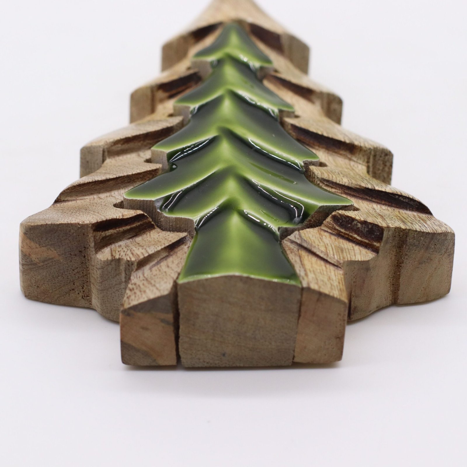 Perdido en el Bosque - Decoración de madera con un pequeño árbol dentro de un árbol - 15x10 cm - Imagen 12
