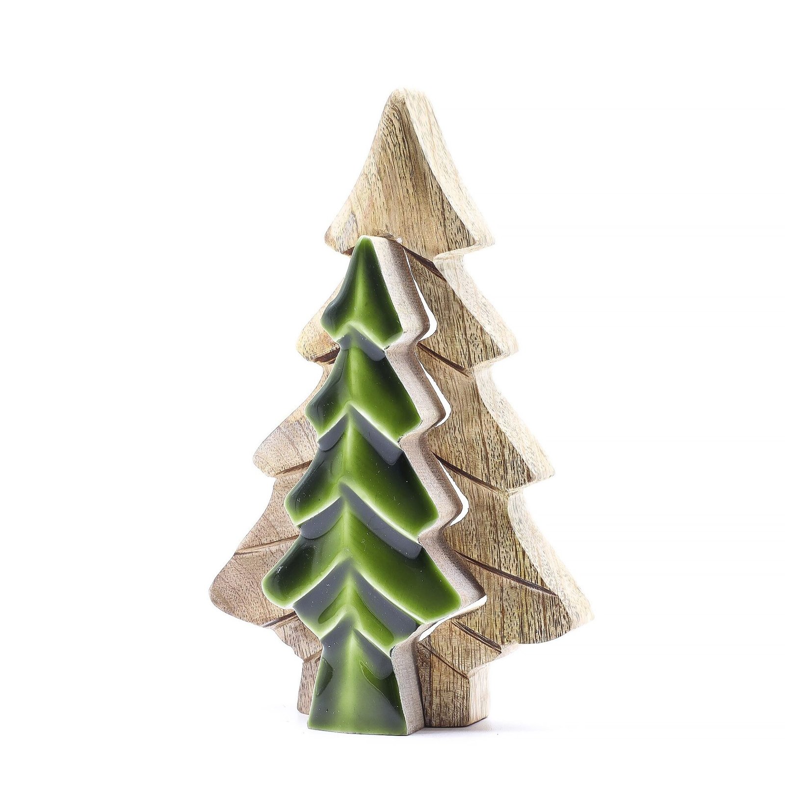Perdido en el Bosque - Decoración de madera con un pequeño árbol dentro de un árbol - 15x10 cm - Imagen 6