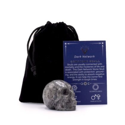 Gema Calavera grande - Piedra Red Oscura- 50x40x30mm