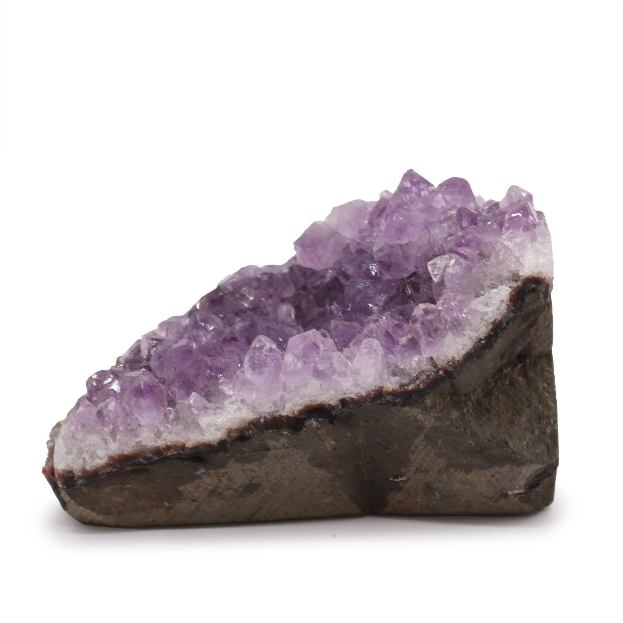 Piedra Racimo de amatista natural de alta calidad (aprox. 350-450 g, 7.5-10 cm)