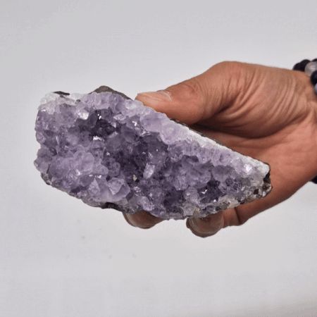 Piedra Racimo de amatista natural de alta calidad (aprox. 350-450 g, 7.5-10 cm) - Imagen 2