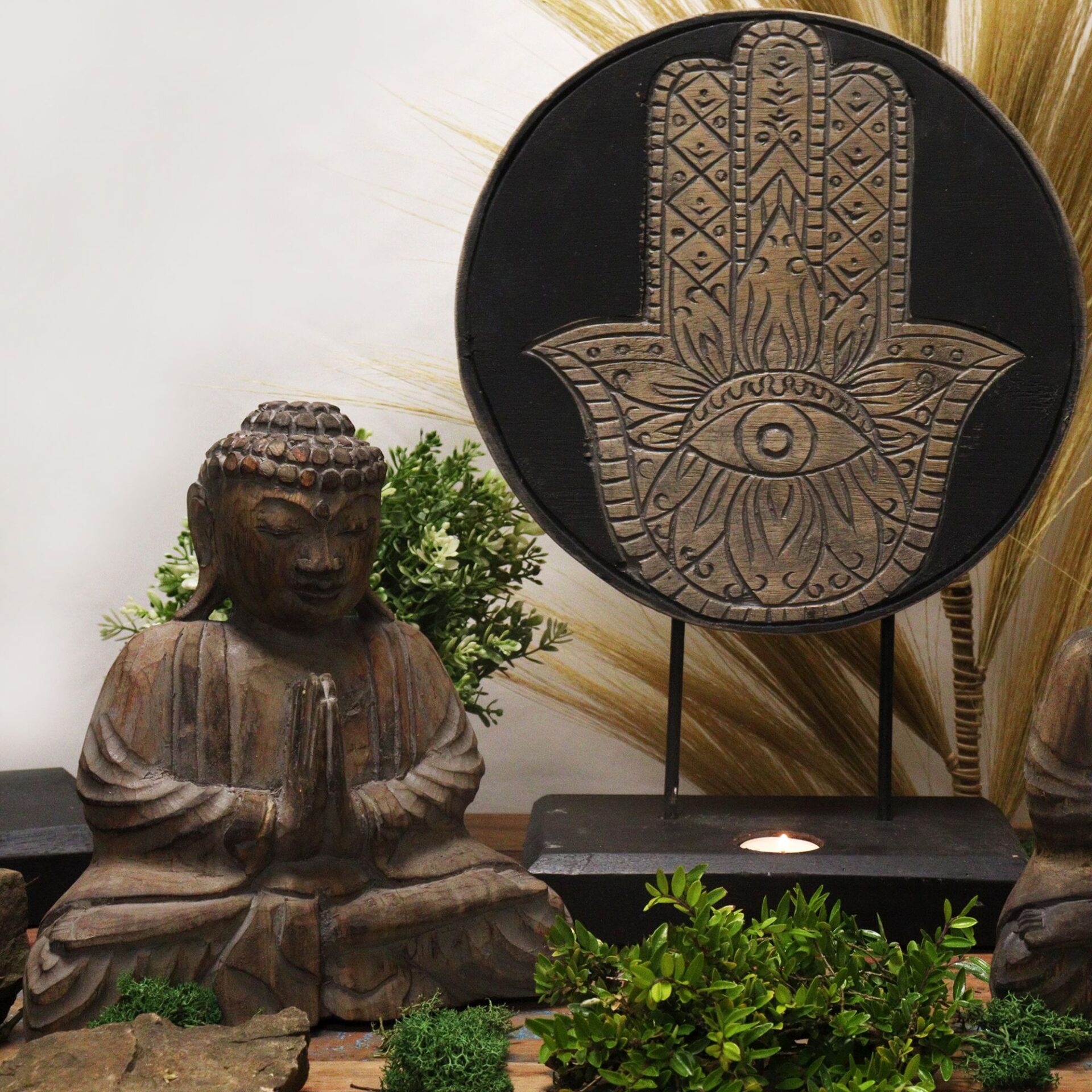 Set Feng Shui Buda - Hamsa - Gris - Imagen 7
