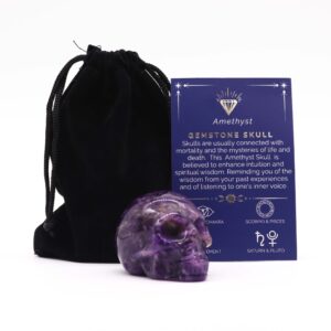 Gema Calavera - Amatista- 50x40x30 mm.