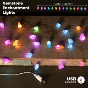 Luces de encantamiento de piedras preciosas - Rocas mixtas