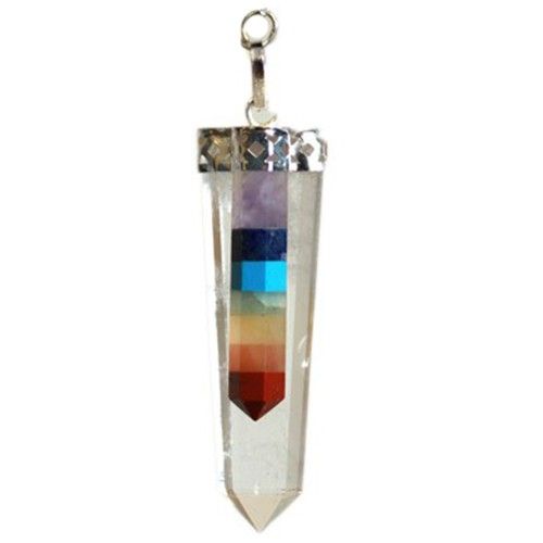 Péndulo Especial Alineador de 7 Chakras en Cuarzo Claro - Imagen 3